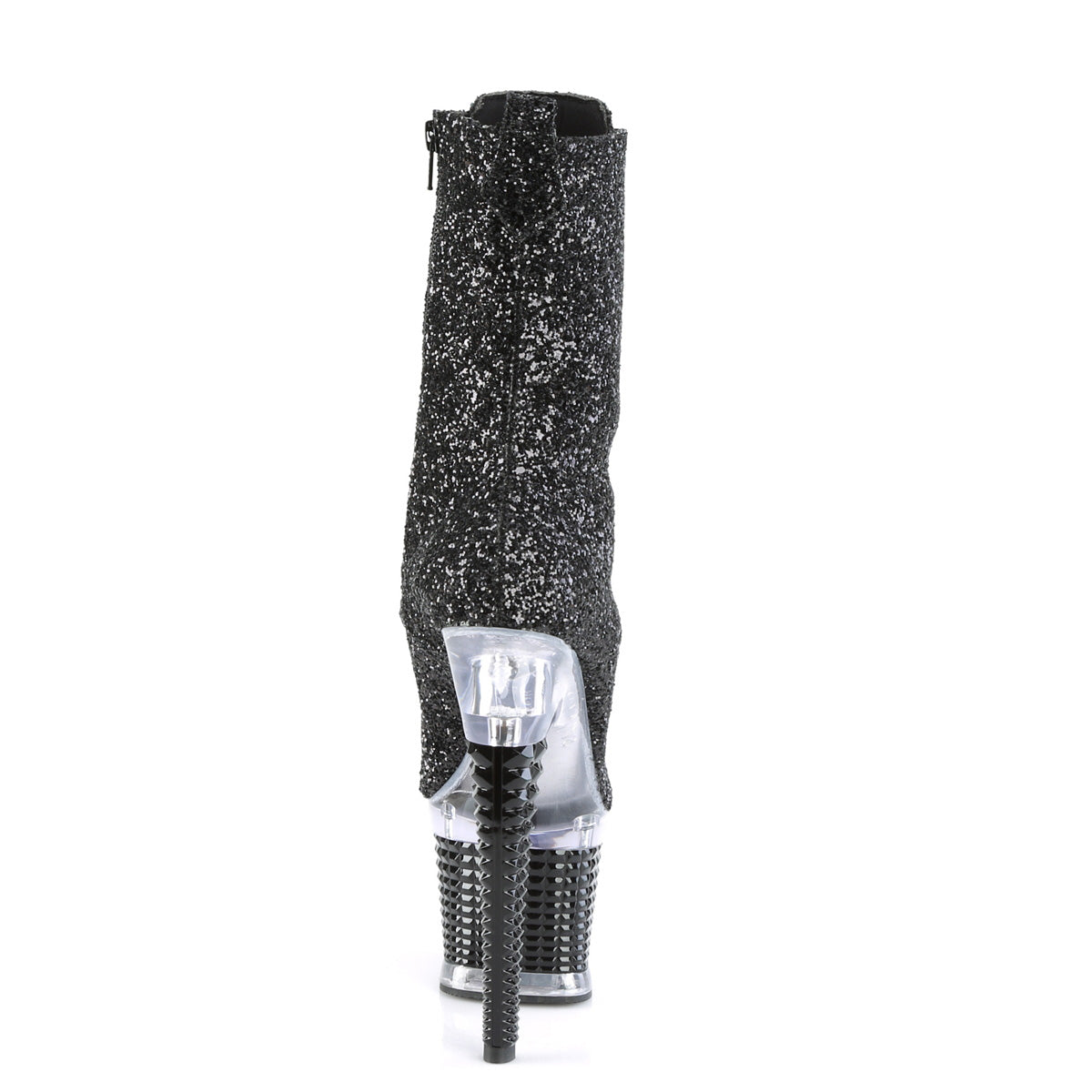 Pleaser  Stiefeletten SPECTATOR-1040g BLK Glitter / CLR-BLK