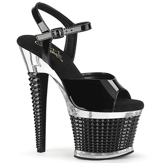 Pleaser  Sandalen SPECTATOR-709 BLK Pat / CLR-BLK