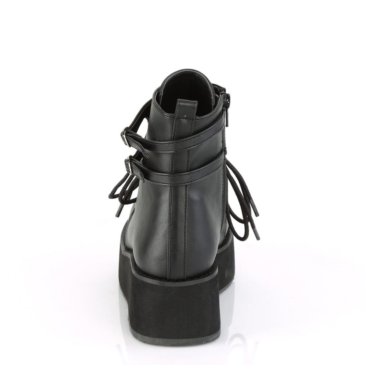 DemoniaCult Damenknöchelstiefel SPRITE-70 BLK Vegan Leder
