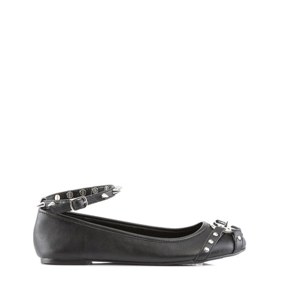 DemoniaCult Damen -Niederschuh STAR-23 BLK Vegan Leder
