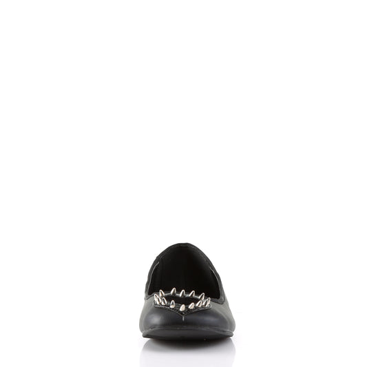 DemoniaCult Damen -Niederschuh STAR-24 BLK Veganer Lederpony-Kunstfell