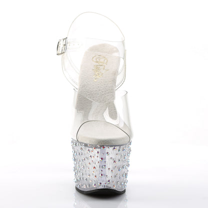 Pleaser Damen Sandalen STARDANCE-708 CLR / CLR-SLV Multi Rs