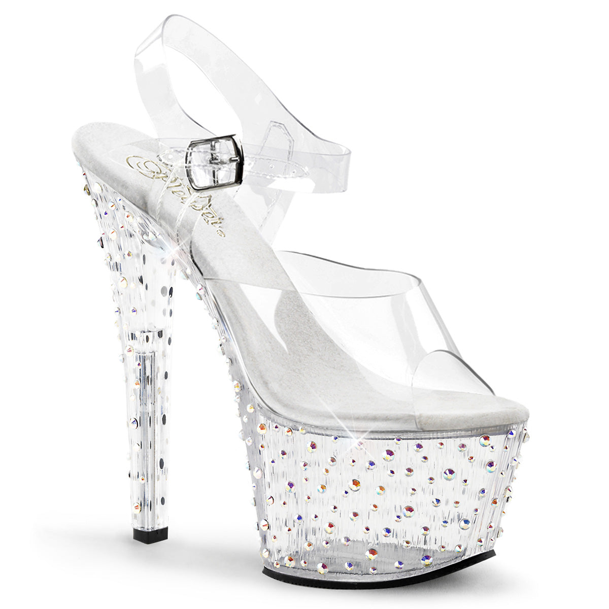 Pleaser Damen Sandalen STARDANCE-708 CLR / CLR-SLV Multi Rs