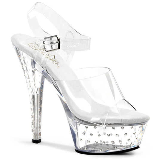 Pleaser Womens Sandals STARDUST-608 Clr/Clr