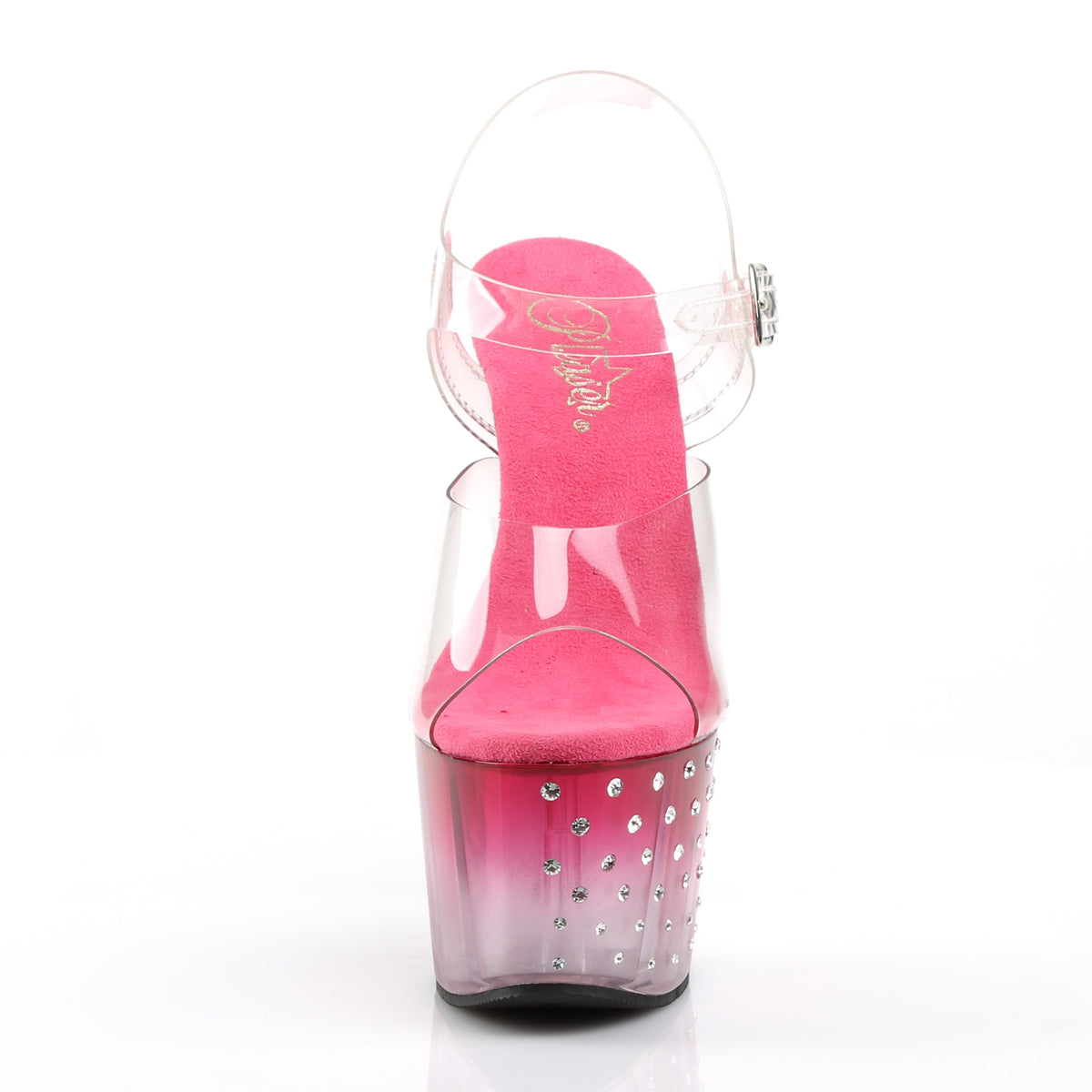 Pleaser Damen Sandalen STARDUST-708T CLR / PINK-CLR