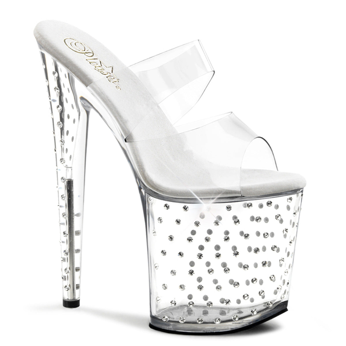Pleaser Damen Sandalen STARDUST-802 CLR / CLR
