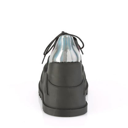 DemoniaCult Damen  STOMP-08 BLK-Pewter-Multi-Hologramm