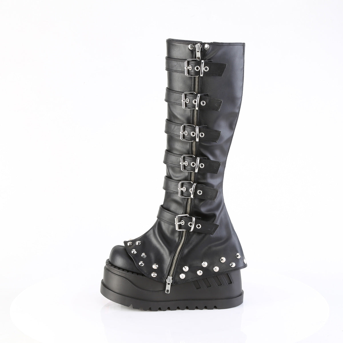 DemoniaCult   STOMP-223 Blk Vegan Leather