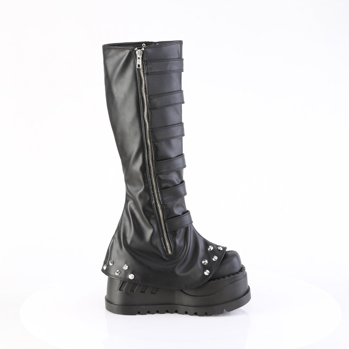 DemoniaCult   STOMP-223 Blk Vegan Leather