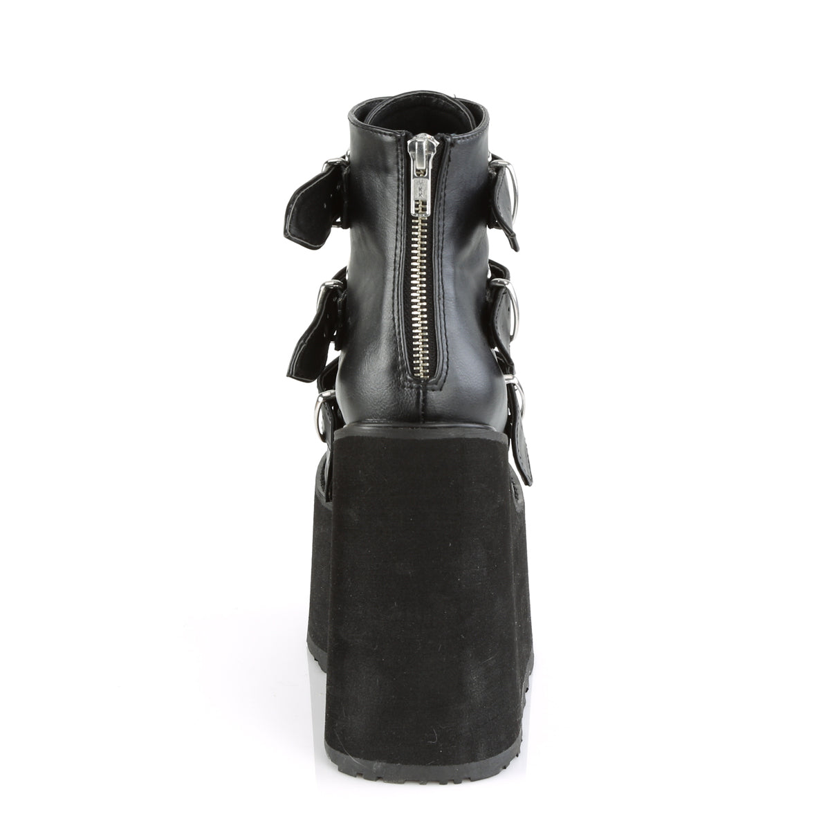 DemoniaCult Damenknöchelstiefel SWING-105 BLK Vegan Leder