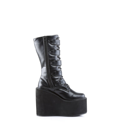 DemoniaCult Frauenstiefel SWING-220 BLK Vegan Leder