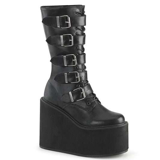 DemoniaCult Frauenstiefel SWING-220 BLK Vegan Leder