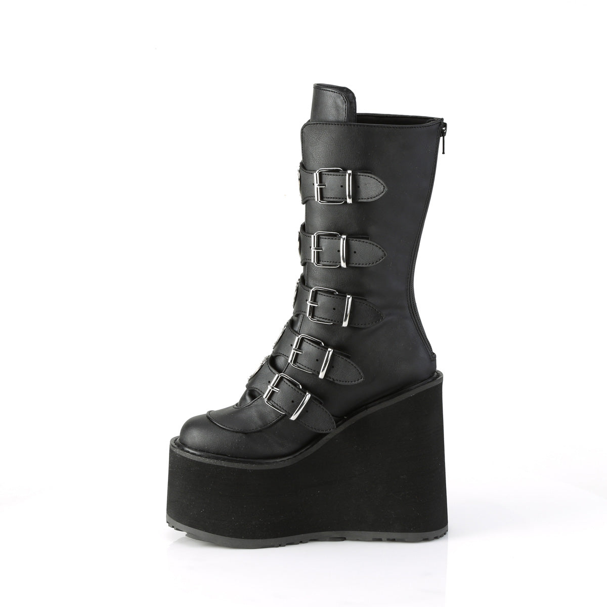 DemoniaCult Womens Boots SWING-230 Blk Vegan Leather