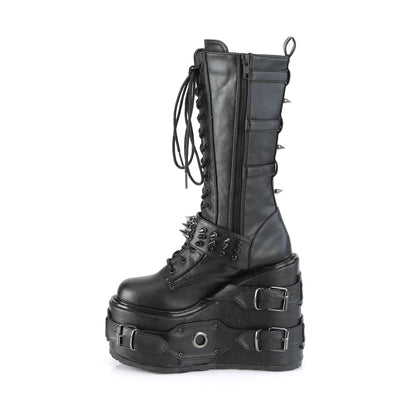 DemoniaCult Frauenstiefel SWING-327 BLK Vegan Leder
