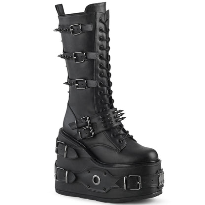 DemoniaCult Frauenstiefel SWING-327 BLK Vegan Leder
