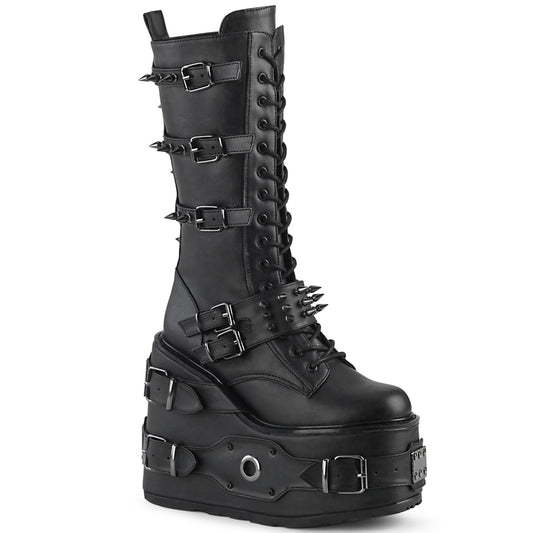 DemoniaCult Frauenstiefel SWING-327 BLK Vegan Leder