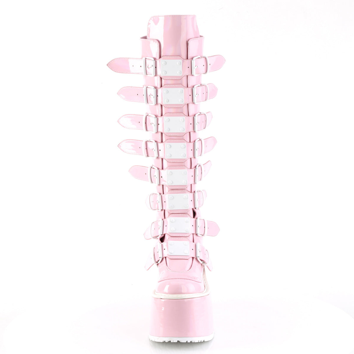 DemoniaCult  Stiefel SWING-815 B. Pink Hologramm