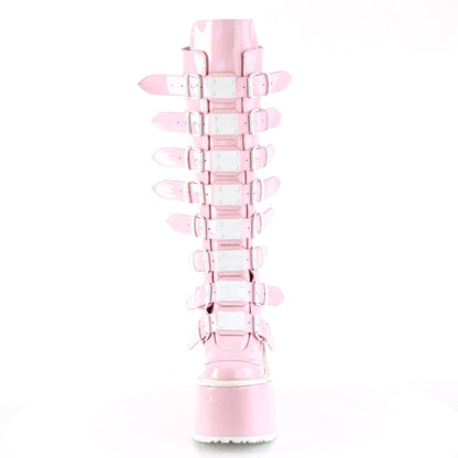 DemoniaCult  Stiefel SWING-815 B. Pink Hologramm