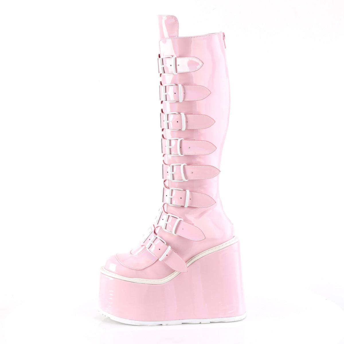 DemoniaCult  Stiefel SWING-815 B. Pink Hologramm