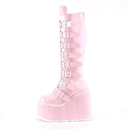 DemoniaCult  Stiefel SWING-815 B. Pink Hologramm