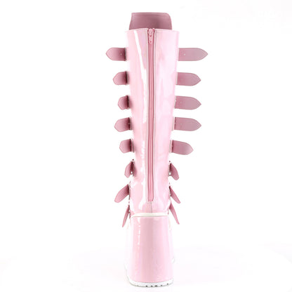 DemoniaCult  Stiefel SWING-815 B. Pink Hologramm
