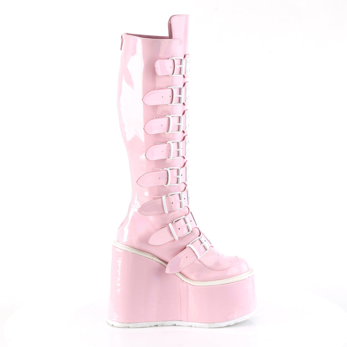 DemoniaCult  Stiefel SWING-815 B. Pink Hologramm
