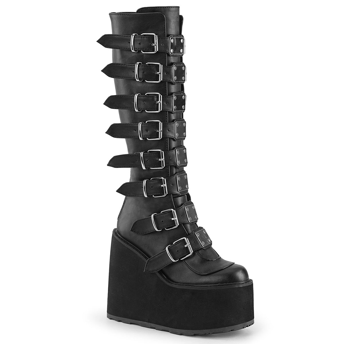DemoniaCult Frauenstiefel SWING-815 BLK Vegan Leder