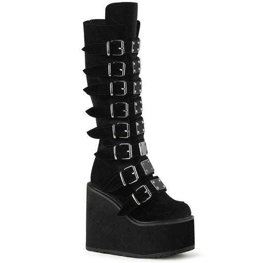 DemoniaCult  Stiefel SWING-815 BLK Velvet