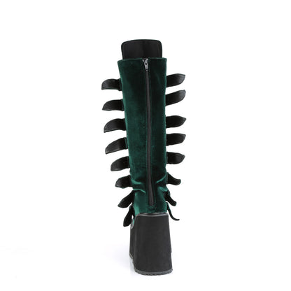 DemoniaCult  Boots SWING-815 Emerald Velvet
