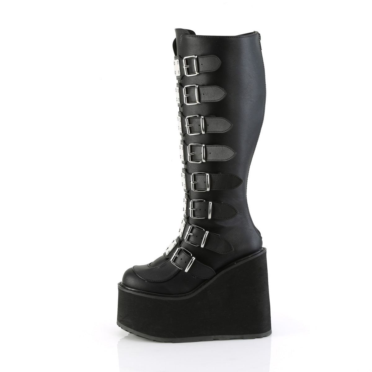 DemoniaCult  Boots SWING-815WC Blk Vegan Leather