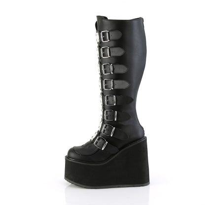 DemoniaCult  Boots SWING-815WC Blk Vegan Leather