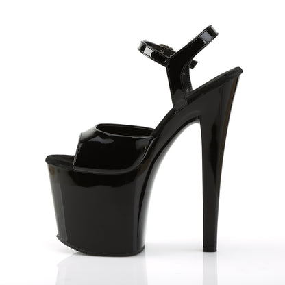 Pleaser Damen Sandalen TABOO-709 BLK Pat / BLK