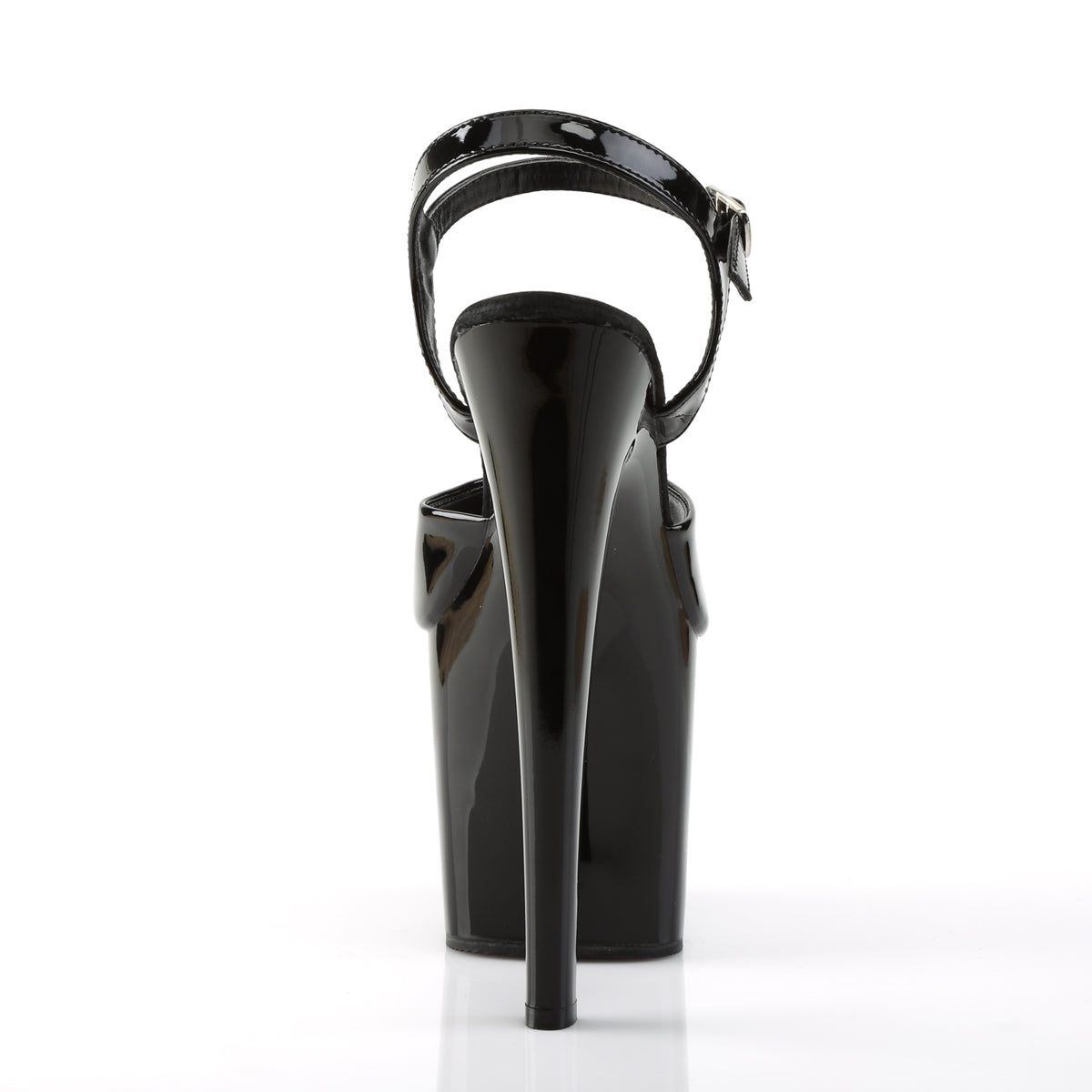 Pleaser Damen Sandalen TABOO-709 BLK Pat / BLK