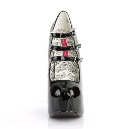 Bordello Frauenpumpen TEEZE-05 BLK Pat.