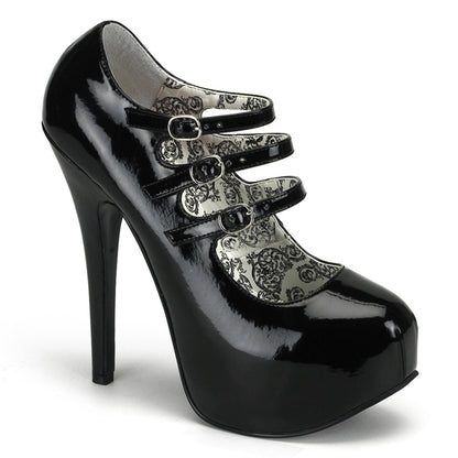 Bordello Frauenpumpen TEEZE-05 BLK Pat.