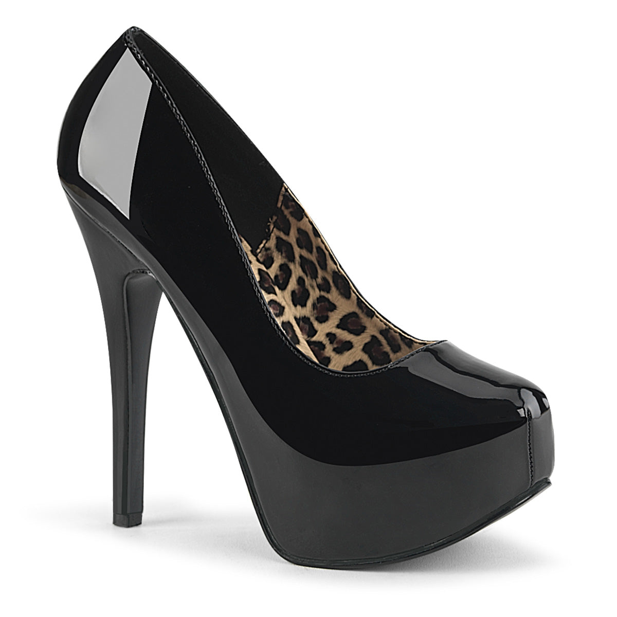 Bordello Frauenpumpen TEEZE-06 BLK Pat.