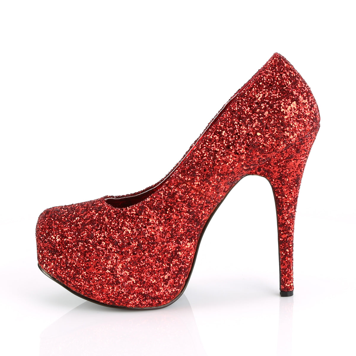 Pleaser Pink Label Womens Pumps TEEZE-06GW Red Glitter