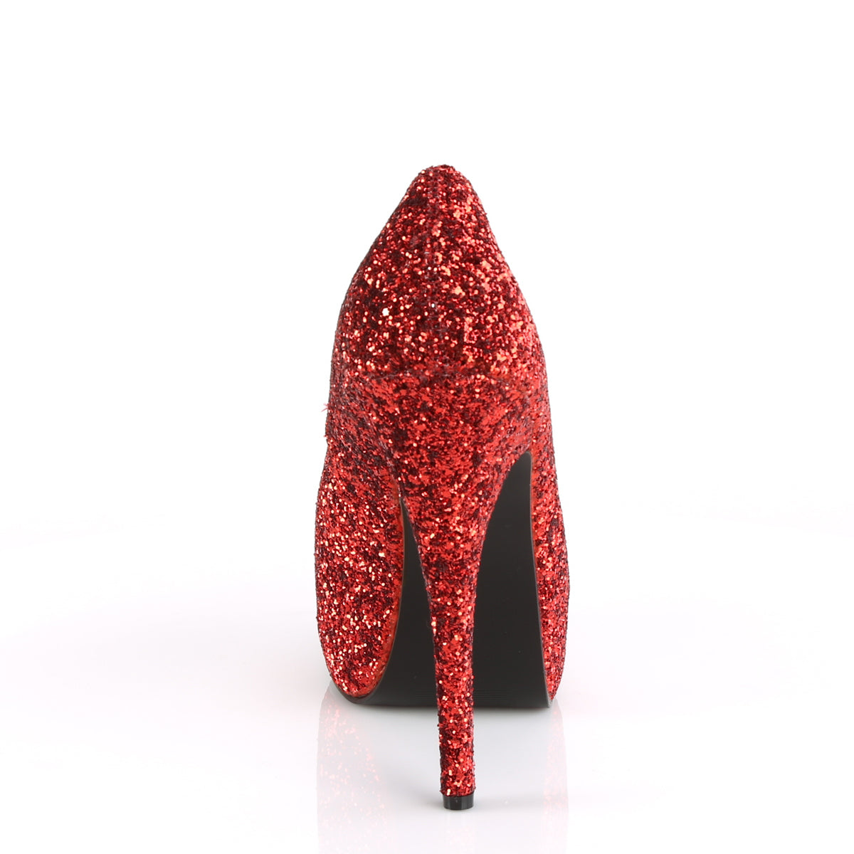 Pleaser Pink Label Womens Pumps TEEZE-06GW Red Glitter