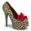 Bordello Frauenpumpen TEEZE-12 Cheetah Print PU