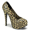 Bordello Frauenpumpen TEEZE-35 Cheetah Print PU