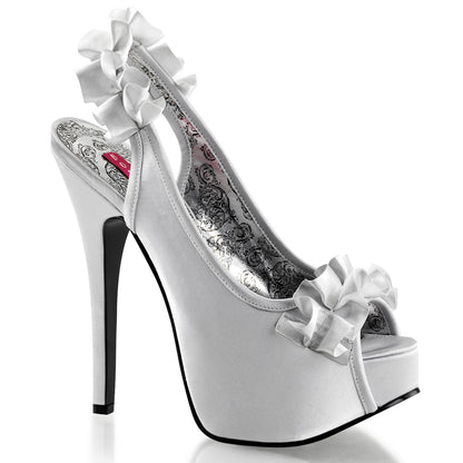 Bordello Frauenpumpen TEEZE-56 SLV Satin.