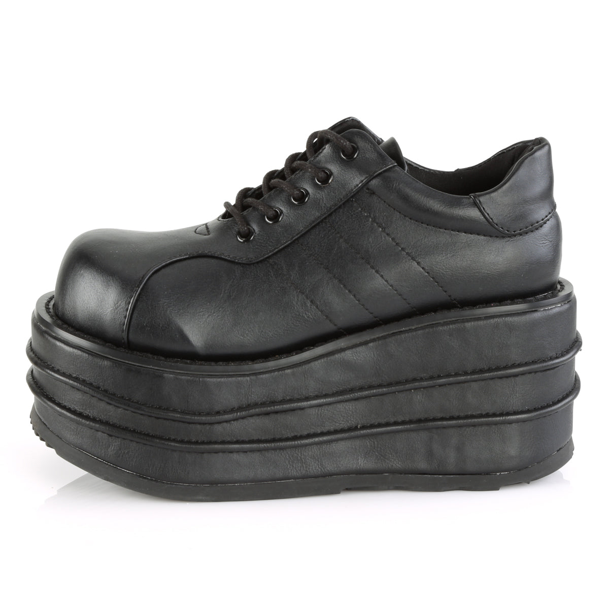 DemoniaCult Herrenstiefel TEMPO-08 BLK Vegan Leder