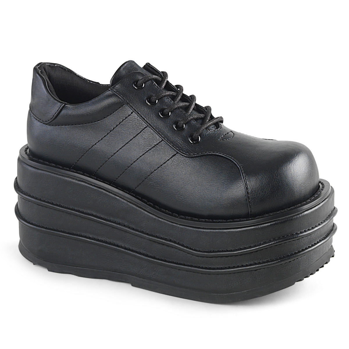 DemoniaCult Herrenstiefel TEMPO-08 BLK Vegan Leder