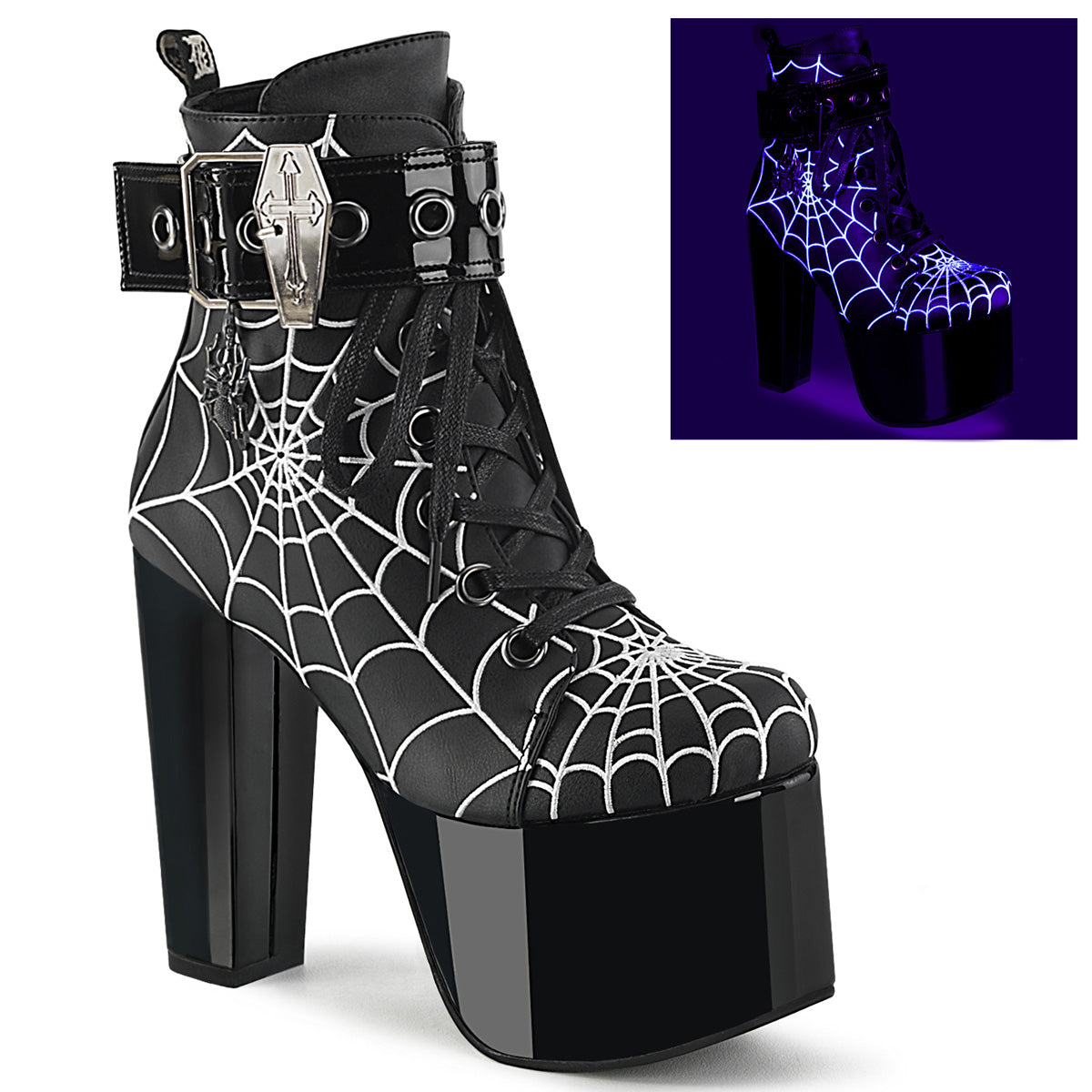DemoniaCult  Stiefeletten TORMENT-51 BLK Vegan Leder