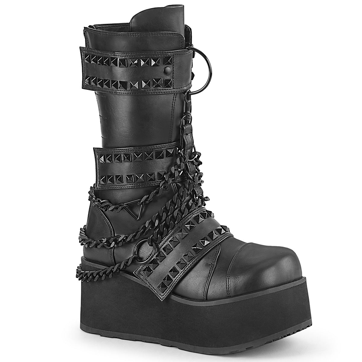 DemoniaCult Herrenstiefel TRASHVILLE-138 BLK Vegan Leder