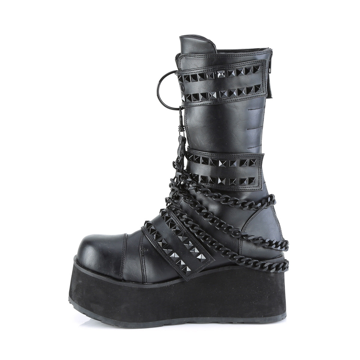 DemoniaCult Herrenstiefel TRASHVILLE-138 BLK Vegan Leder