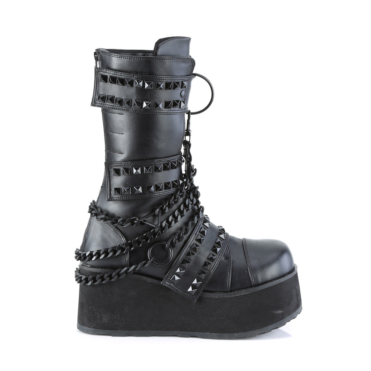 DemoniaCult Herrenstiefel TRASHVILLE-138 BLK Vegan Leder
