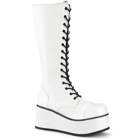 DemoniaCult Herrenstiefel TRASHVILLE-502 wht veganes Leder