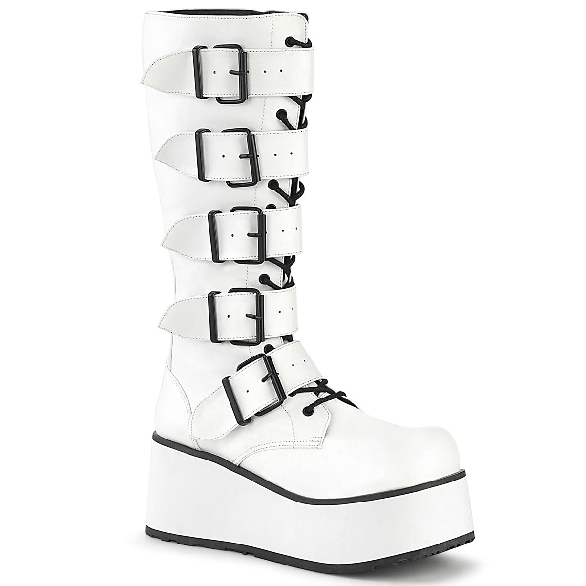 DemoniaCult Herrenstiefel TRASHVILLE-518 wht veganes Leder
