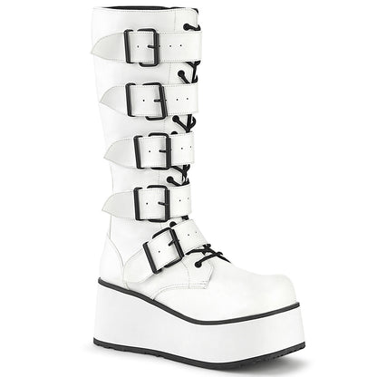 DemoniaCult Herrenstiefel TRASHVILLE-518 wht veganes Leder